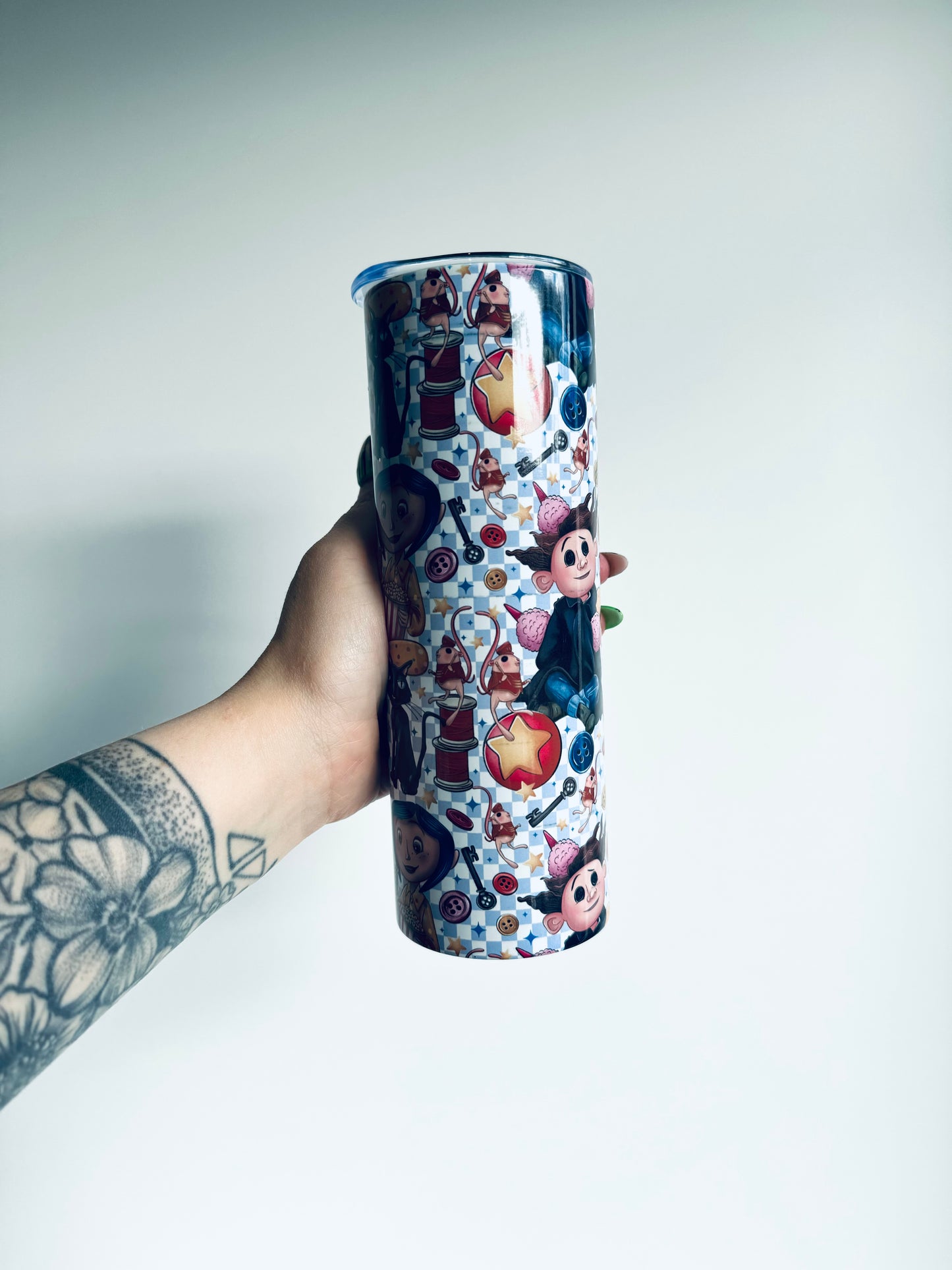 Button Girl Tumbler