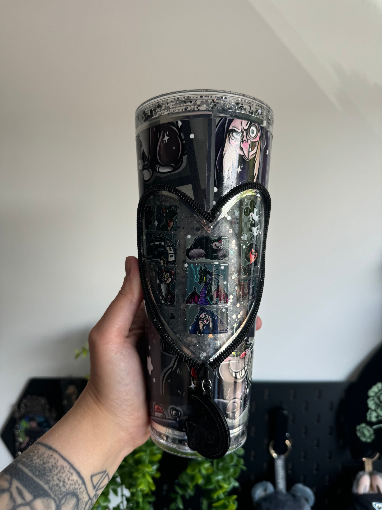 Mouse zipper acrylic tumbler