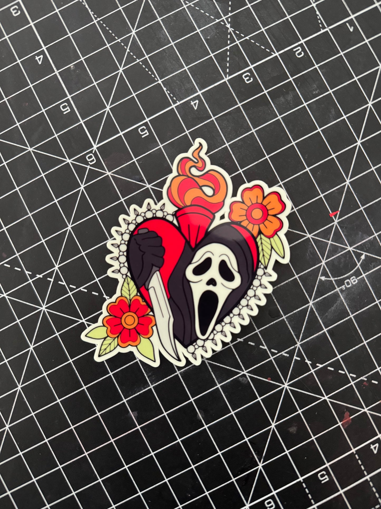 Sacred Ghost Face Large Sticker