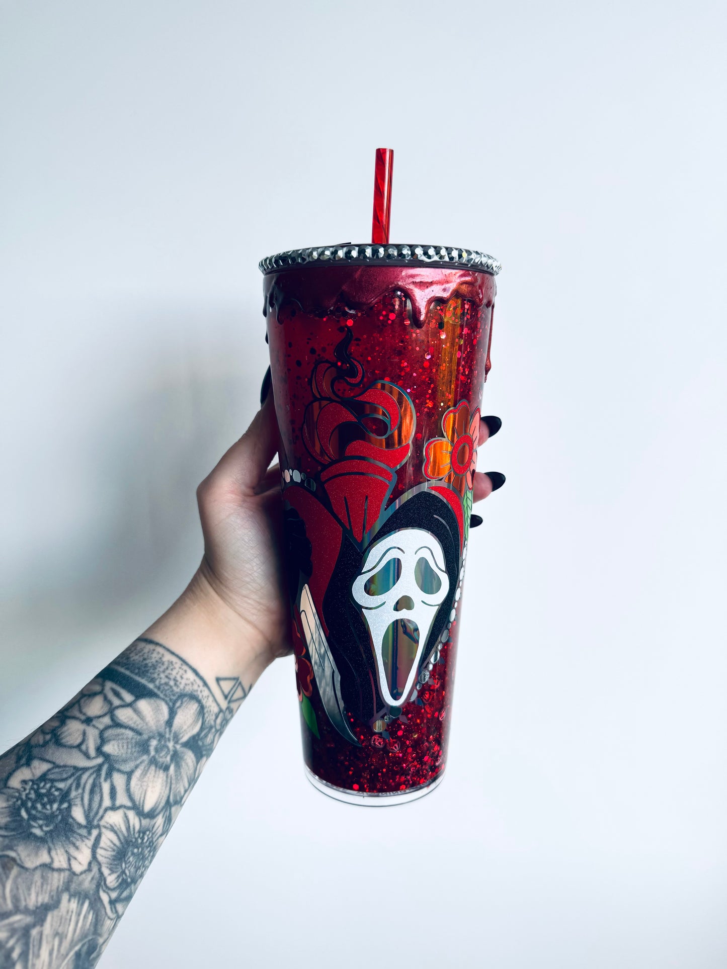 Scared Ghost Snowglobe Tumbler