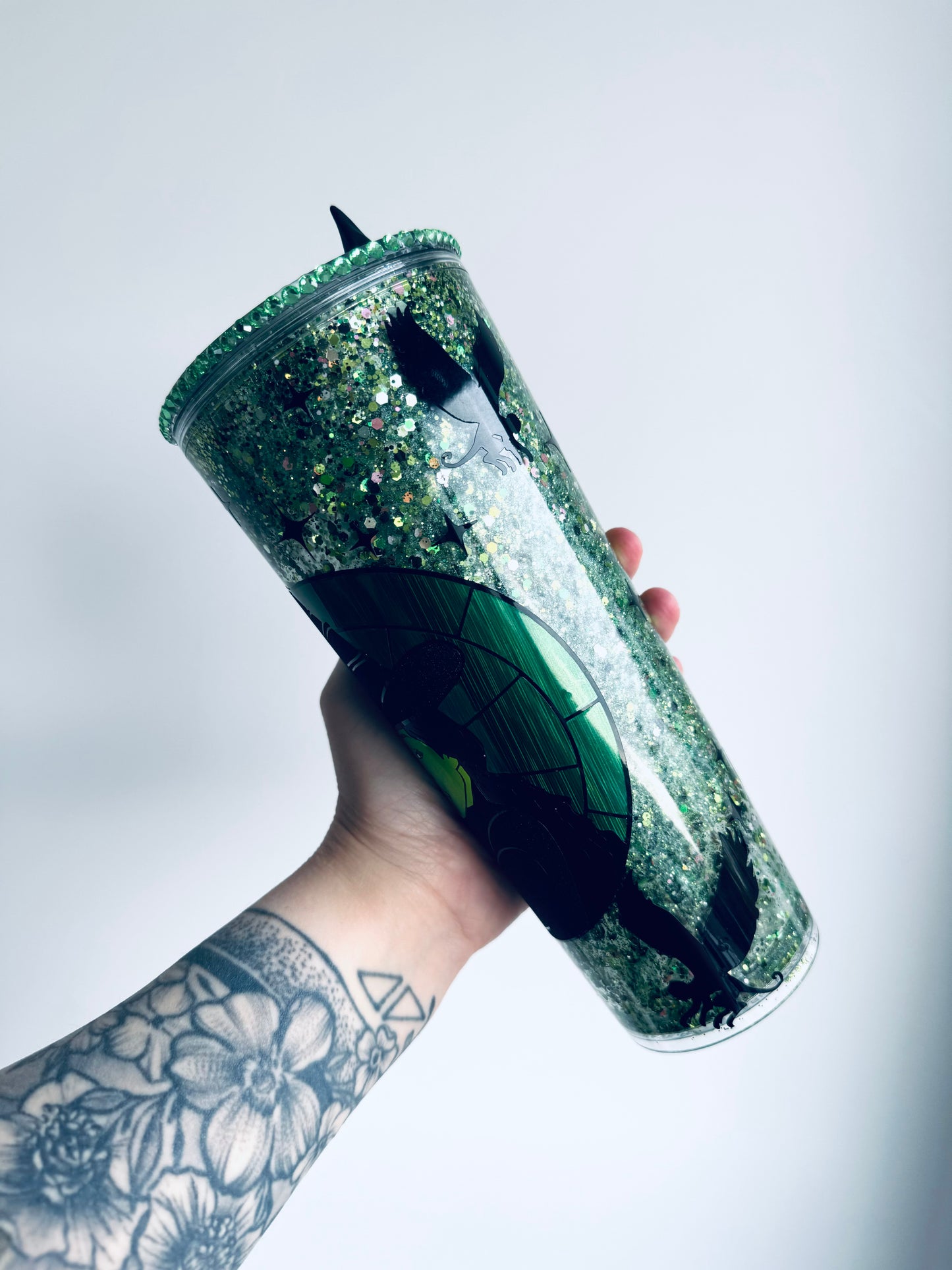 The Green Witch Snowglobe Tumbler