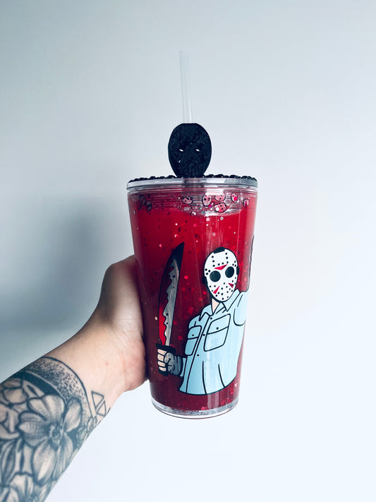 Friday The 13th Snowglobe Tumbler