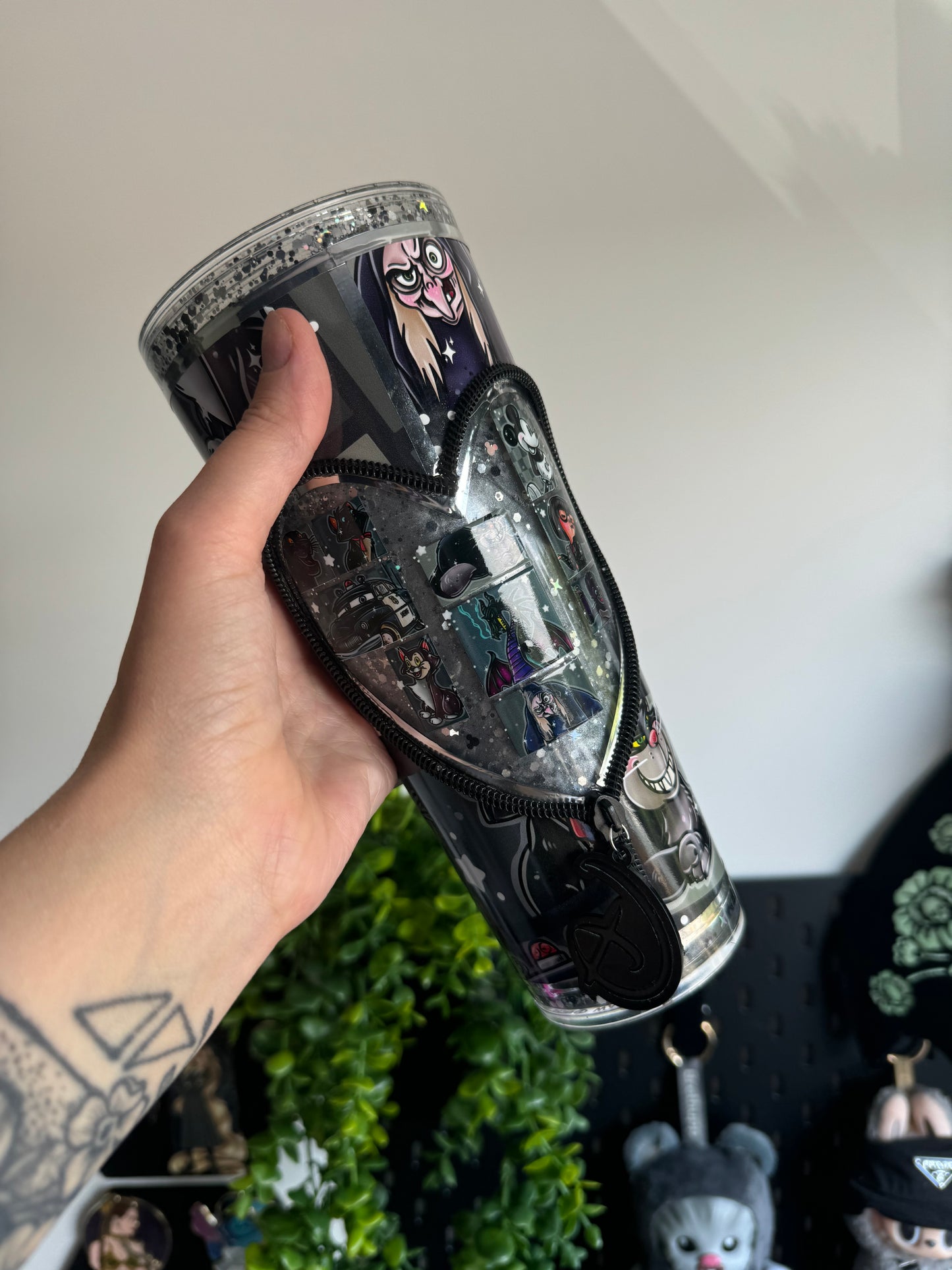 Mouse zipper acrylic tumbler