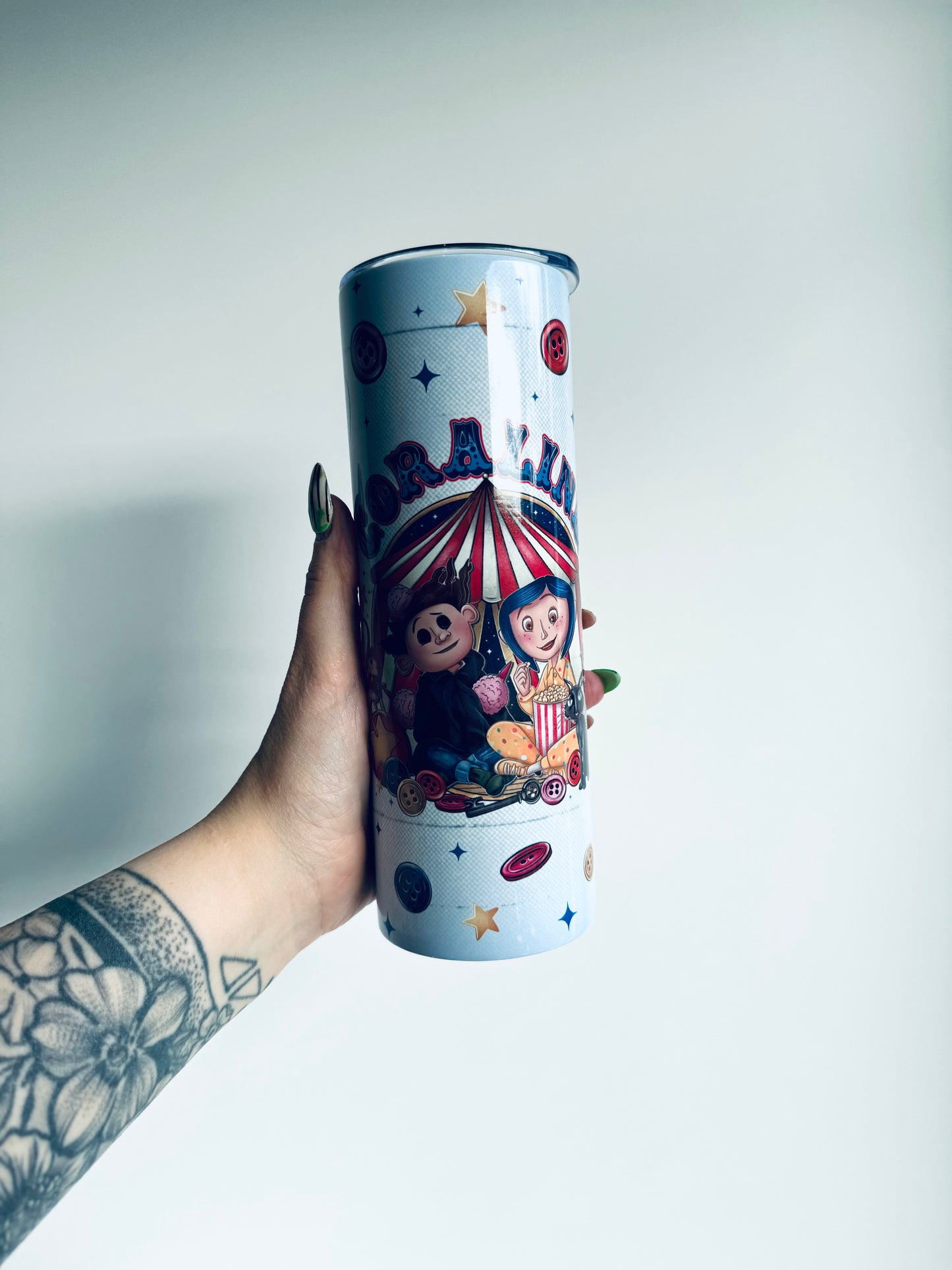 Button Girl Tumbler