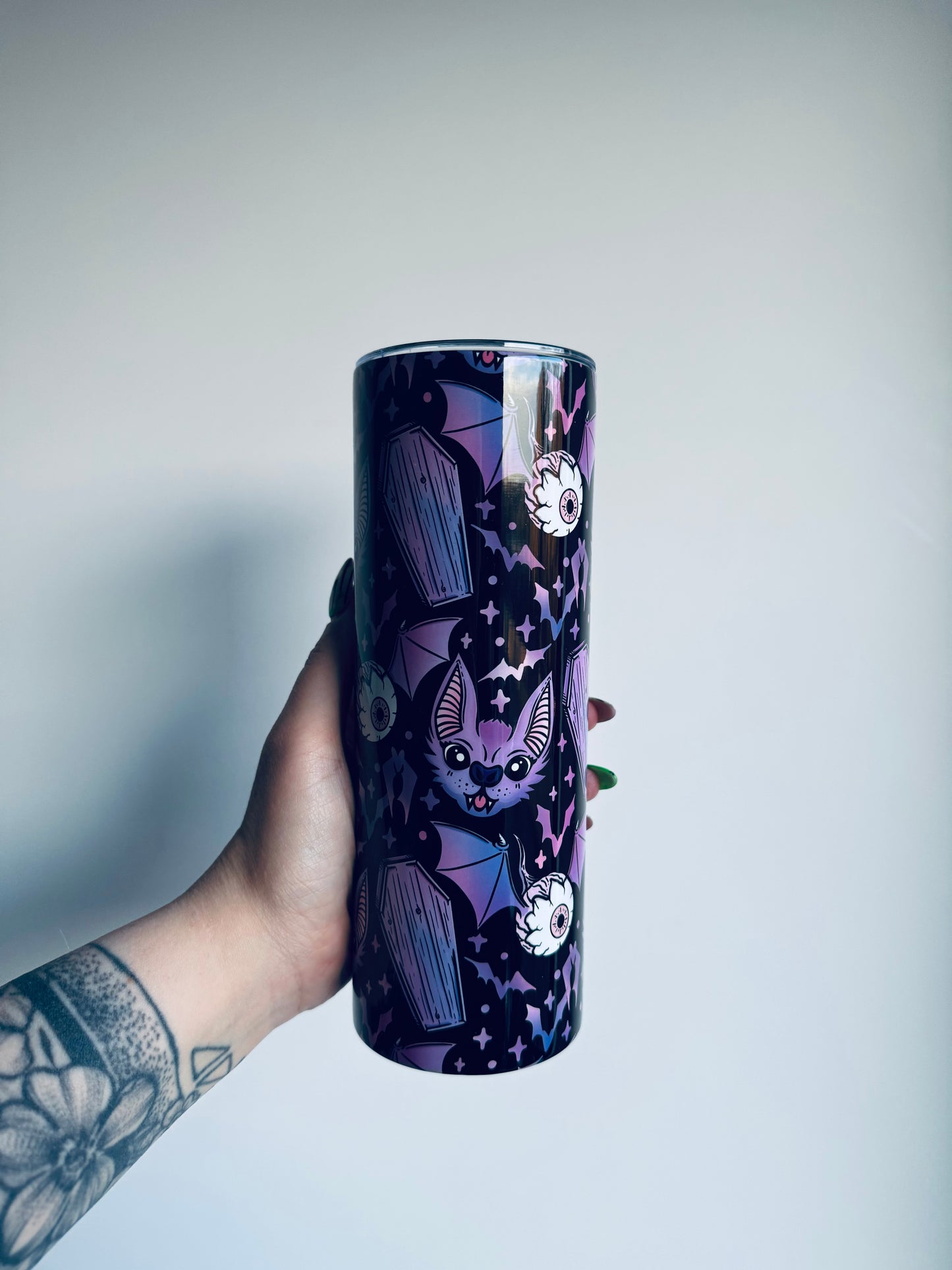 Purple Batty Tumbler