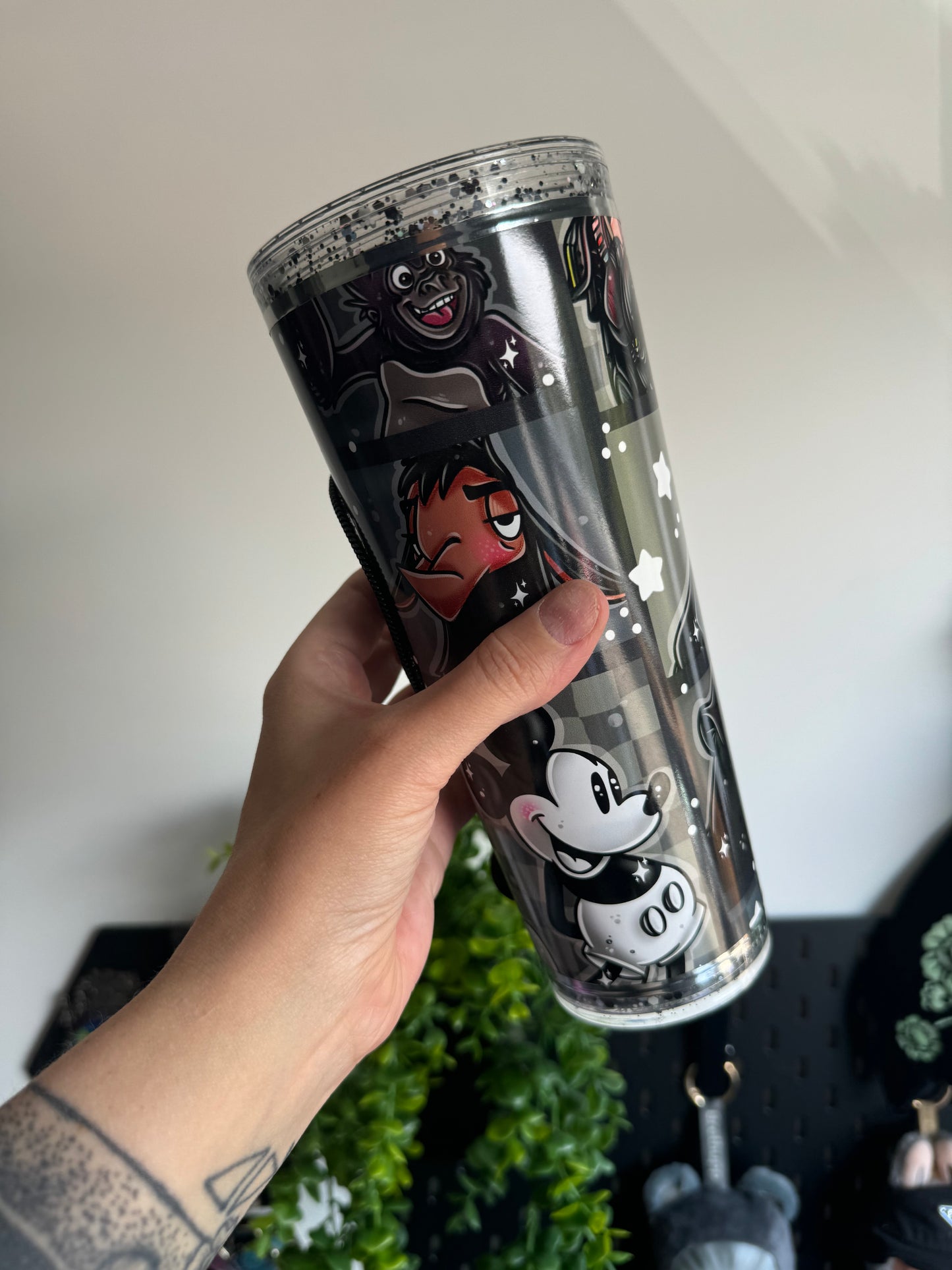 Mouse zipper acrylic tumbler