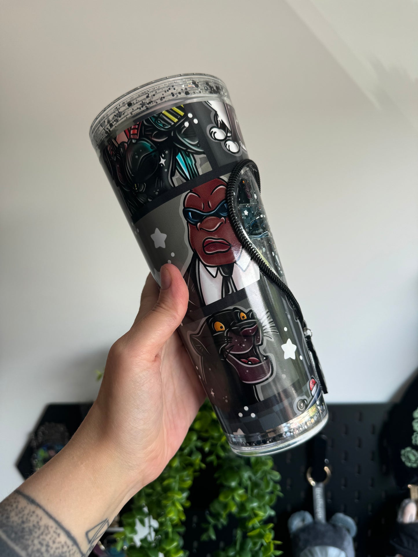 Mouse zipper acrylic tumbler