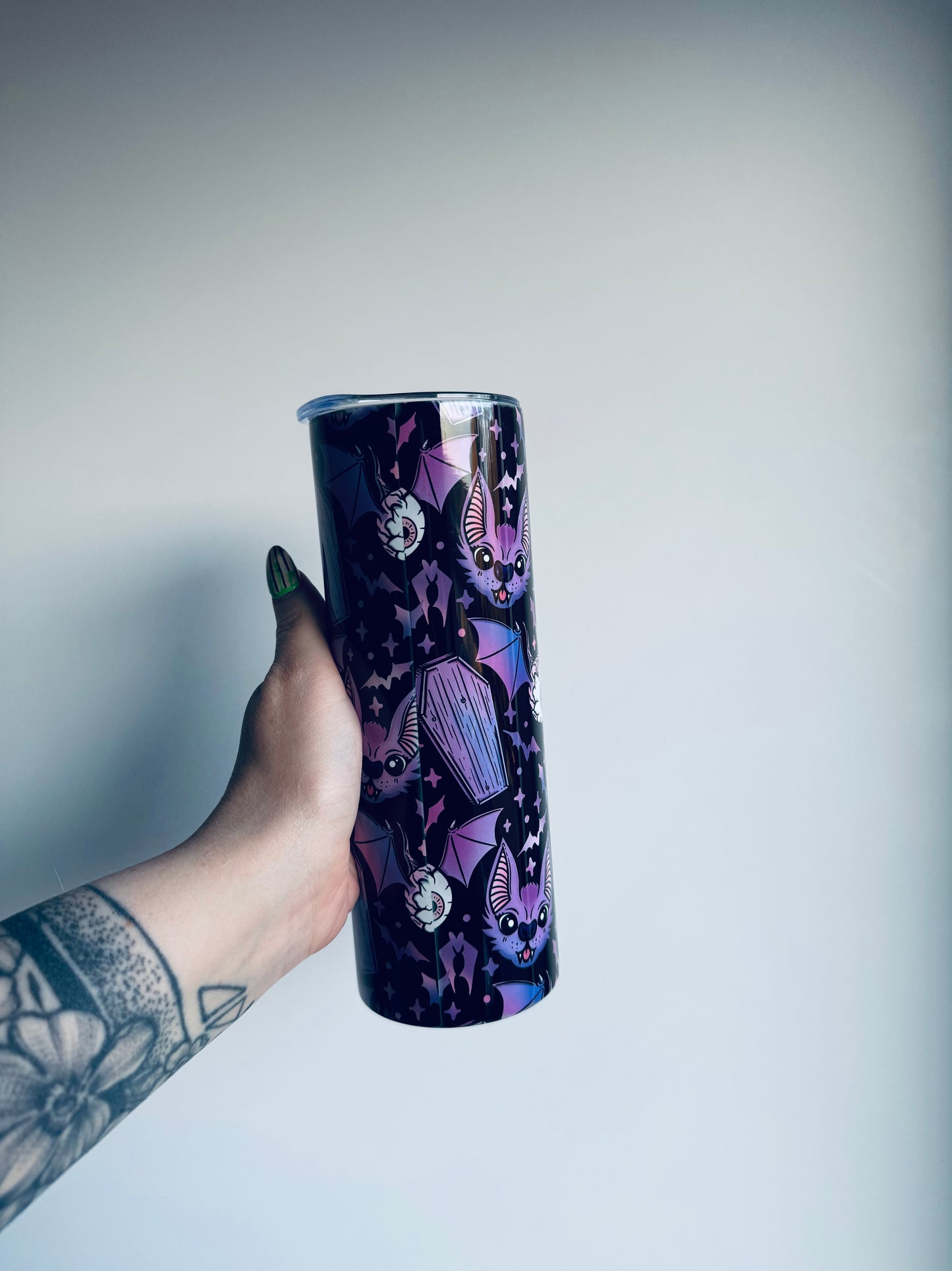 Purple Batty Tumbler