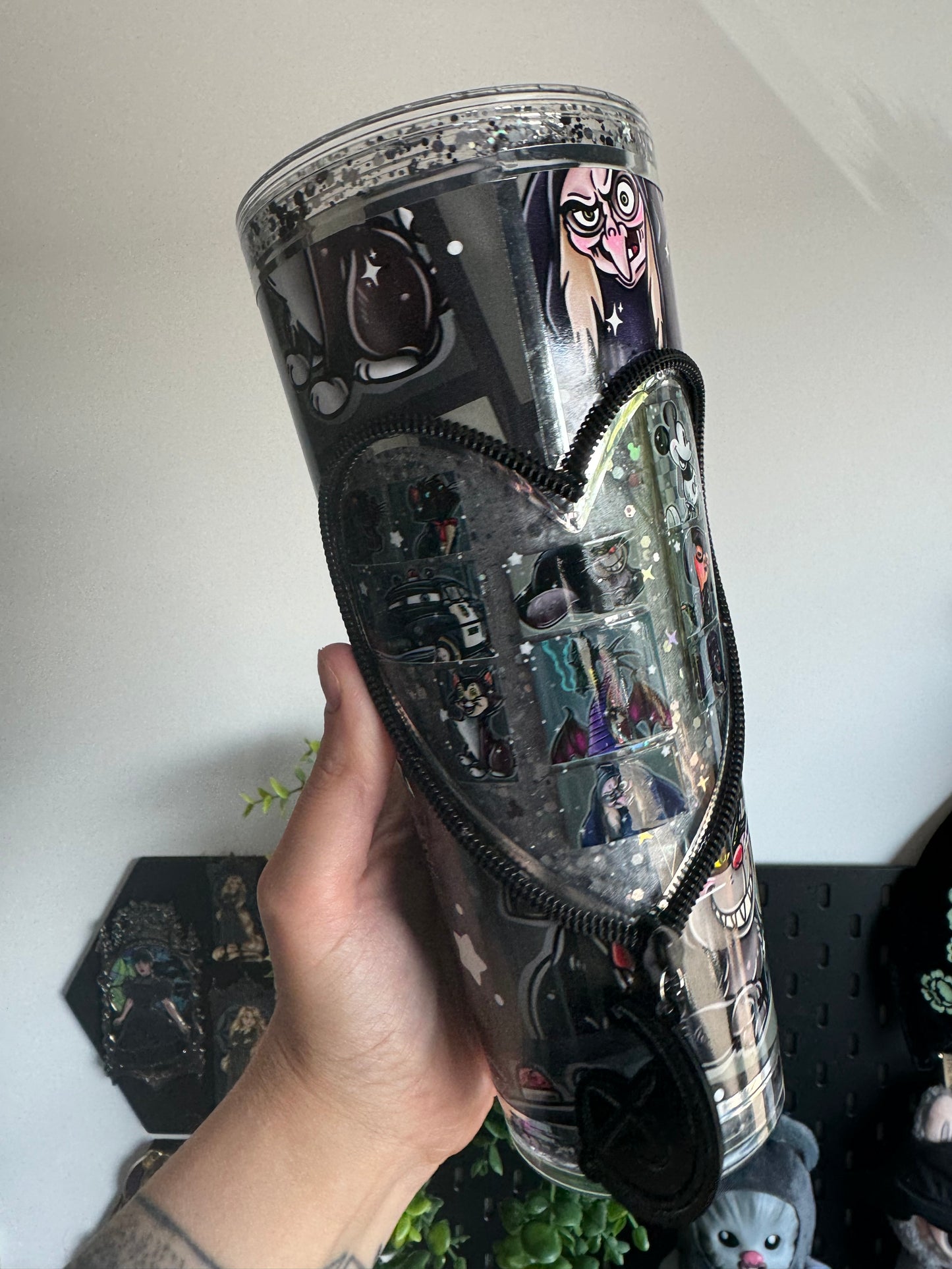 Mouse zipper acrylic tumbler