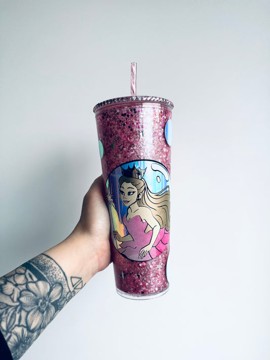 The Pink Witch Snowglobe Tumbler