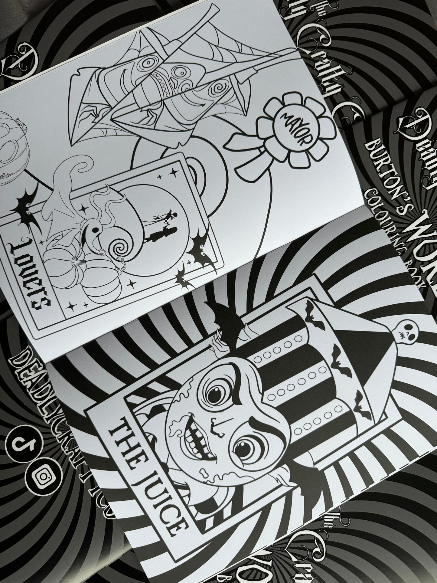 Burton’s World Colouring Book